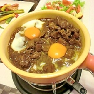 牛スジ＆こんにゃくの赤ワイン味噌煮（土手煮風）